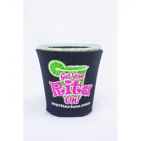 RITA RIMS Plastic Margarita Glasses. Ready To Drink. Premade Margarita Kit Gift Set with disposable margarita glasses pre rim...