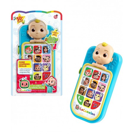 CoComelon JJ’s First Learning Toy Phone for Kids with Lights Sounds Music to Introduce Feelings Letters Numbers Colors Shapes...