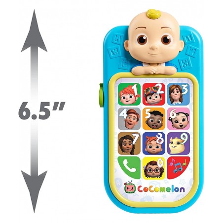 CoComelon JJ’s First Learning Toy Phone for Kids with Lights Sounds Music to Introduce Feelings Letters Numbers Colors Shapes...