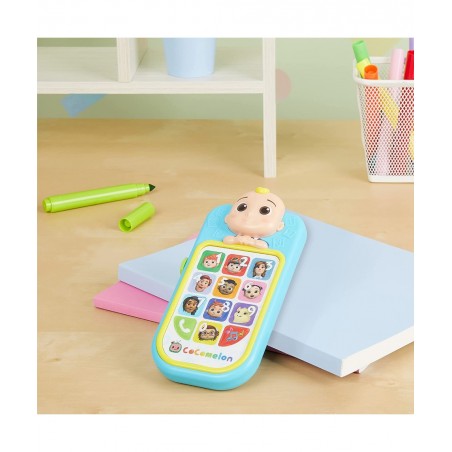 CoComelon JJ’s First Learning Toy Phone for Kids with Lights Sounds Music to Introduce Feelings Letters Numbers Colors Shapes...