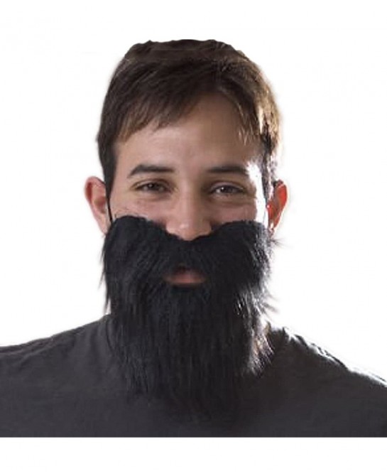 Loftus Lumberjack Mountain Man Beard & Moustache Set Black One Size $13.07 Gags & Practical Joke Toys