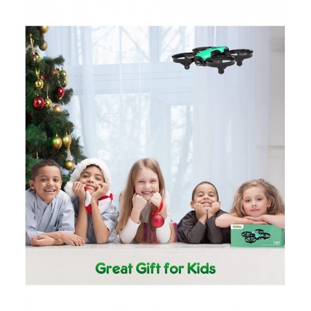 | Drones for Kids with Camera - Mini Drone Remote Control Quadcopter UAV with 90° Adjustable Camera Security Guards FPV Real ...