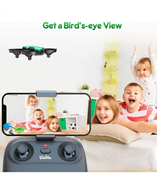 | Drones for Kids with Camera - Mini Drone Remote Control Quadcopter UAV with 90° Adjustable Camera Security Guards FPV Real ...