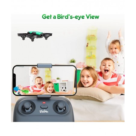 | Drones for Kids with Camera - Mini Drone Remote Control Quadcopter UAV with 90° Adjustable Camera Security Guards FPV Real ...