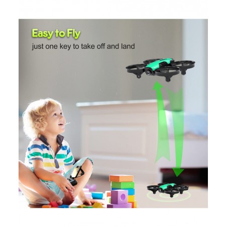 | Drones for Kids with Camera - Mini Drone Remote Control Quadcopter UAV with 90° Adjustable Camera Security Guards FPV Real ...