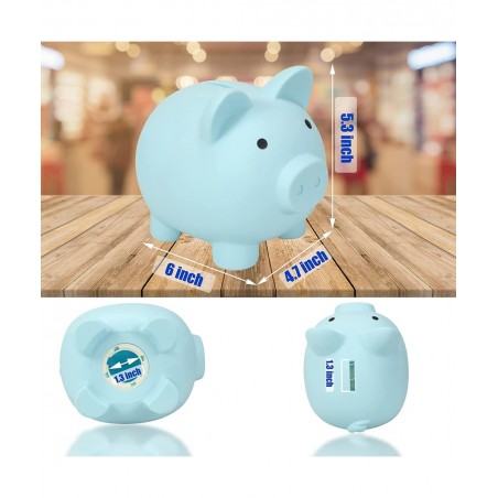 Piggy Bank | Plastic Piggy Bank | Coin Bank for Kids | Baby Shower & Birthday & Children's Day & Christmas Gift | Nursery Dec...