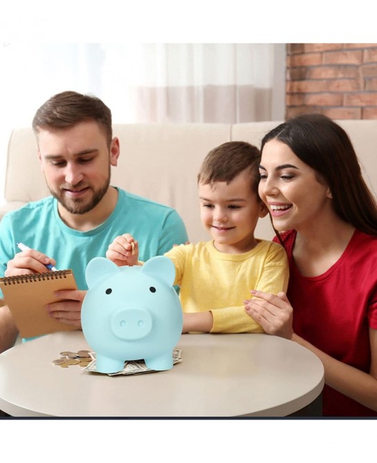 Piggy Bank | Plastic Piggy Bank | Coin Bank for Kids | Baby Shower & Birthday & Children's Day & Christmas Gift | Nursery Dec...
