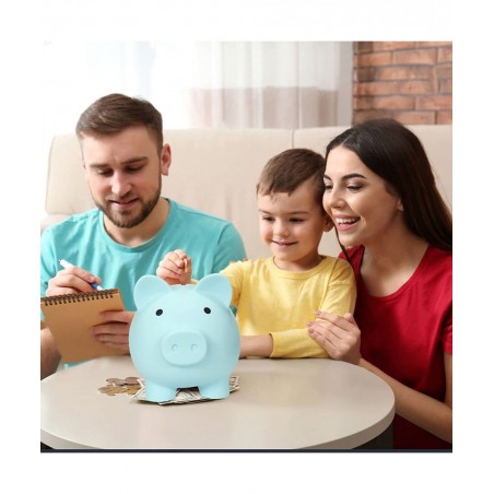 Piggy Bank | Plastic Piggy Bank | Coin Bank for Kids | Baby Shower & Birthday & Children's Day & Christmas Gift | Nursery Dec...
