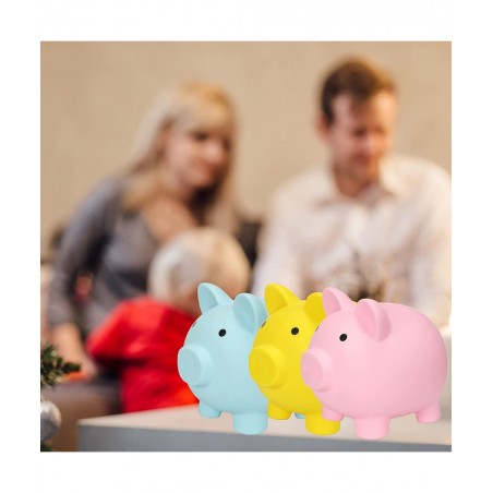 Piggy Bank | Plastic Piggy Bank | Coin Bank for Kids | Baby Shower & Birthday & Children's Day & Christmas Gift | Nursery Dec...