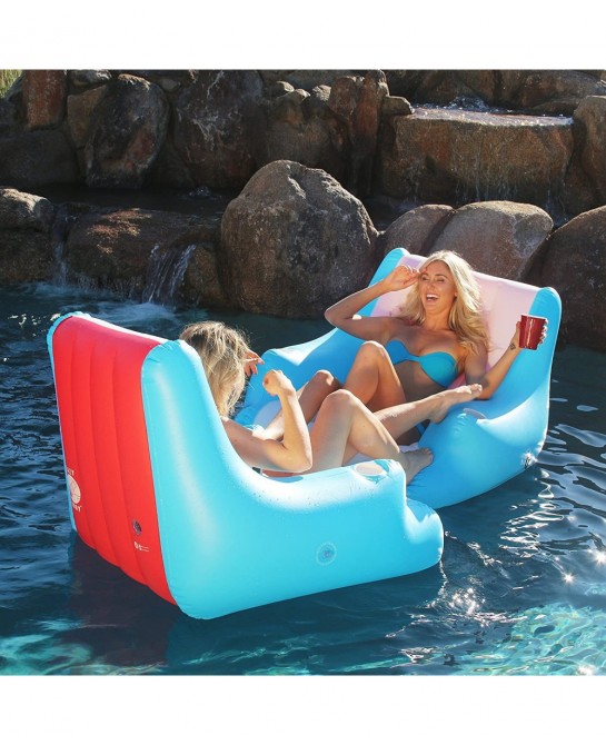Lazy Buoy Floating Lounge Chair with Cup Holders - The Most Comfortable Pool Float Ever $81.67 Swimming Pool & Outdoor Water ...