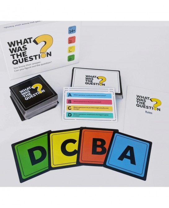 What Was the Question? – The Conversational Party Game Resulting in Hilarious Discussions $33.75 Card Games