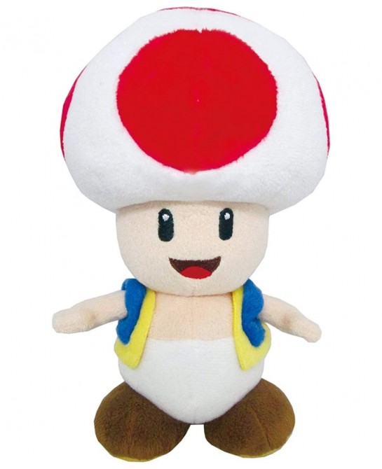 Super Mario All Star Collection 1417 Toad Stuffed Plush Multicolored 7.5 $27.85 Stuffed Animals & Teddy Bears