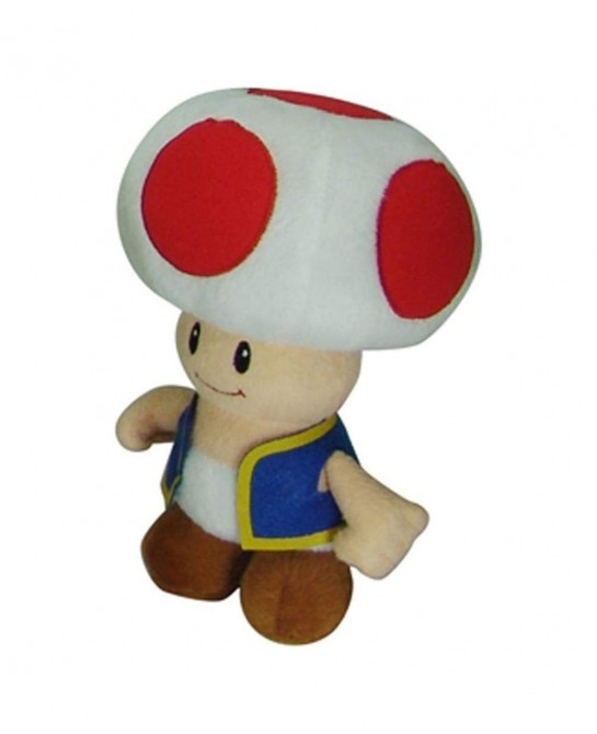 Super Mario All Star Collection 1417 Toad Stuffed Plush Multicolored 7.5 $27.85 Stuffed Animals & Teddy Bears