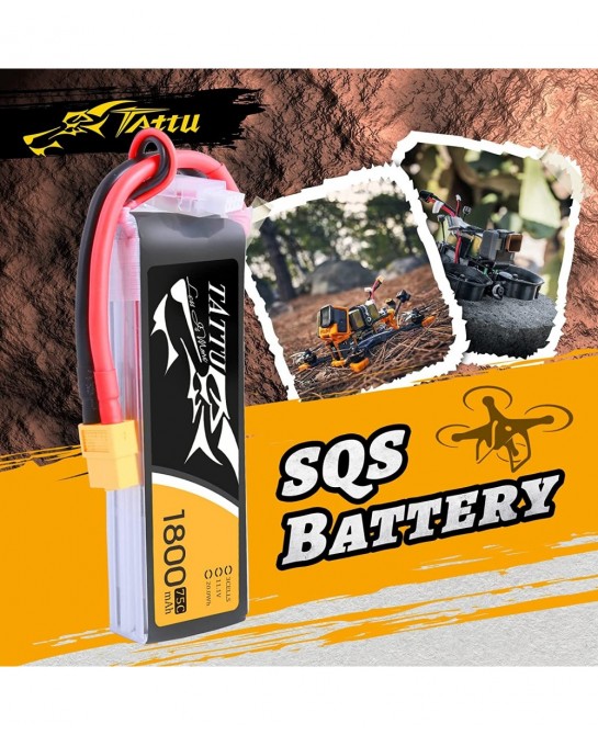LiPo Battery Pack 1800mAh 75C 3S 11.1V with XT60 Plug for RC Helicopter Airplane Drones FPV $58.94 Hobby Remote & App Control...