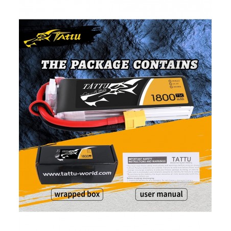 LiPo Battery Pack 1800mAh 75C 3S 11.1V with XT60 Plug for RC Helicopter Airplane Drones FPV $58.94 Hobby Remote & App Control...