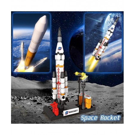 City Space Shuttle Rocket Toys STEM Aerospace Building Kit Toy with Rocket Space Shuttle Moon Buggy Satellite Best Gifts for ...