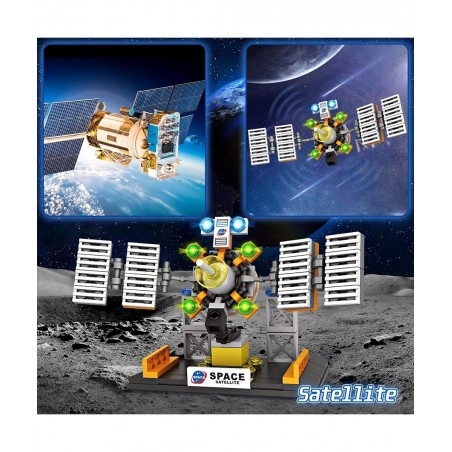 City Space Shuttle Rocket Toys STEM Aerospace Building Kit Toy with Rocket Space Shuttle Moon Buggy Satellite Best Gifts for ...