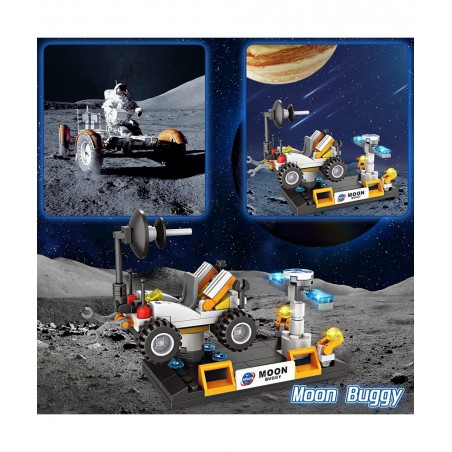 City Space Shuttle Rocket Toys STEM Aerospace Building Kit Toy with Rocket Space Shuttle Moon Buggy Satellite Best Gifts for ...