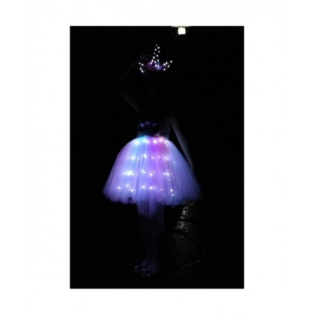Girls Unicorn Princess Costume LED Light Up Birthday Party Outfit Halloween Tutu Dress with Headband $38.64 Kids' Costumes