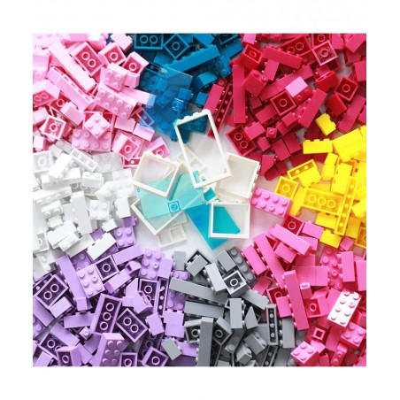 Building Bricks 1000 Pieces Bulk Toys Kids Building Blocks 11 Colors Compatible with All Major Brands-Add 39 Accessories with...