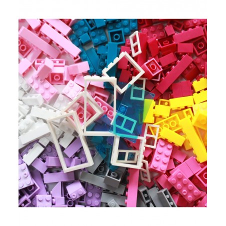 Building Bricks 1000 Pieces Bulk Toys Kids Building Blocks 11 Colors Compatible with All Major Brands-Add 39 Accessories with...