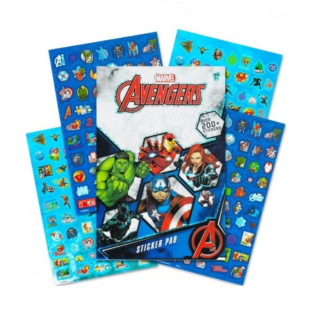 Superhero Stickers for Kids Boys Girls Set ~ Over 1200 Licensed Super Hero Stickers on 40 Sheets Featuring Marvel Avengers Ju...