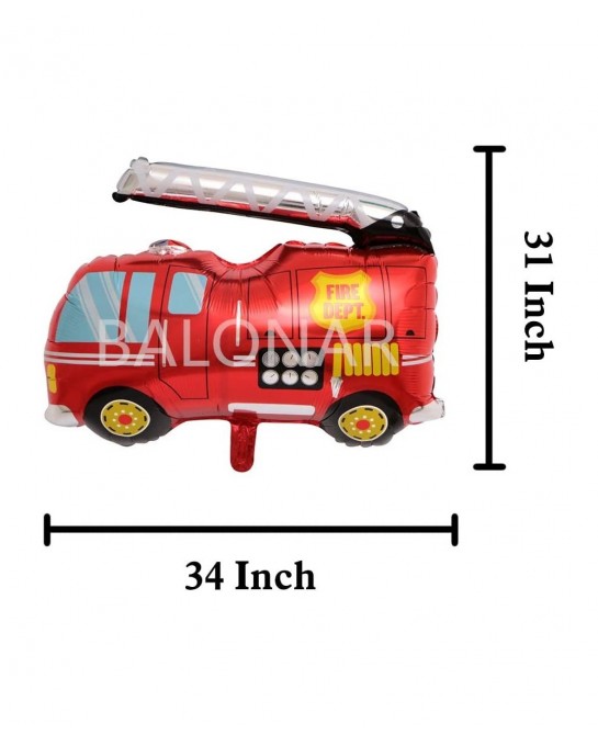 7PCS Train Ambulance Police Car School Bus Fire Truck Tank Foil Balloons Vehicles Balloons for Child Birthday Party Supplies ...