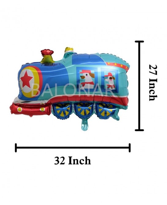 7PCS Train Ambulance Police Car School Bus Fire Truck Tank Foil Balloons Vehicles Balloons for Child Birthday Party Supplies ...