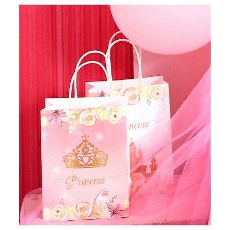Princess Gift Bags with Handles - 16 PK - the Paper Bag Princess for Party Favor Princess Paper Bags for Princess Party Decor...