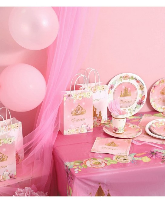 Princess Gift Bags with Handles - 16 PK - the Paper Bag Princess for Party Favor Princess Paper Bags for Princess Party Decor...