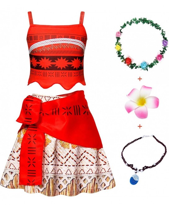 Girls Princess Costume Toddler Kids Halloween Outfits Clothes Two-Pieces Crop Top Tassel Skirt Set for 2-8 Years $42.49 Kids'...