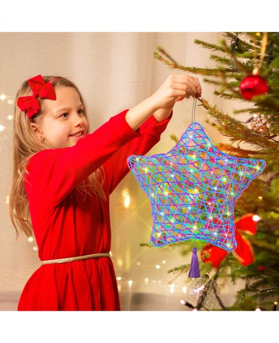 2Pack Upgraded 3D String Art Kit for Kids - Makes a Light-Up Star Lantern with Light - Teen Girl Gifts - Crafts for Girls and...