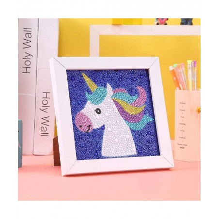 5D Diamond Painting Kits for Kids Wooden Frame Diamond Arts and Crafts for Kids Mosaic Gem Stickers by Number Kits DIY Painti...