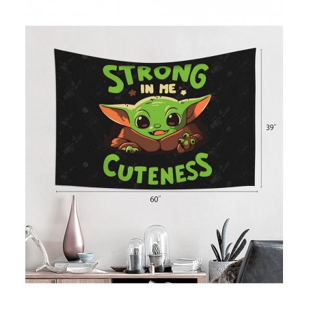 Baby Yoda Birthday Decorations Baby Yoda Party Supplies Party Favors with Backdrop/Banner/Balloons/Cake Topper/Cupcake Topper...