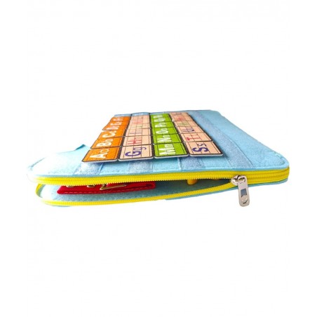 Busy Board 26-in-1 Montessori Toys for Toddler Sensory Board with Alphabet and Calendar for Learning Fine Motor Skills Portab...