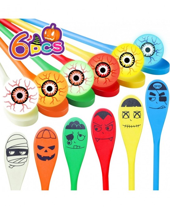 Halloween Carnival Party Game Halloween Spoon eyeball Race Game for kids Halloween Outdoor Games School Classroom Activities ...