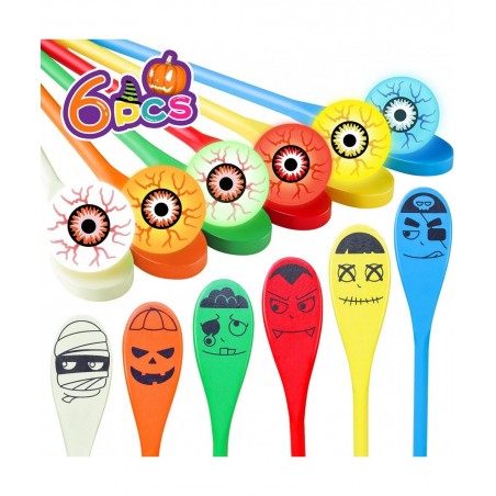 Halloween Carnival Party Game Halloween Spoon eyeball Race Game for kids Halloween Outdoor Games School Classroom Activities ...