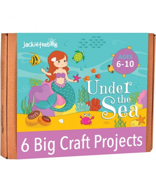 Mermaid Themed Craft Kit | Includes Beautiful Felt Mermaid Sewing Kit | 6 Different Crafts-in-1 | Best Gift for Girls Ages 5 ...