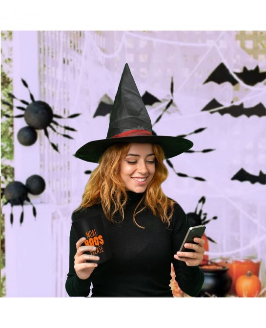 Halloween Party Cups - Set of 12 Orange or White 16oz Stadium Cups Perfect for a Halloween Party Halloween Favors Trick or Tr...