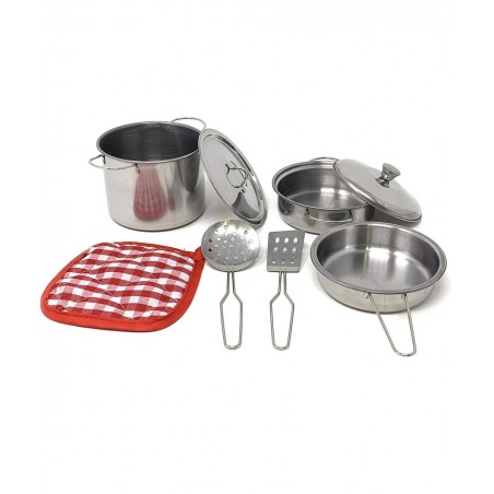 JOYSAE Play Kitchen Pots and Pans Set Kids Kitchen Set with Stainless Steel Cookware Playset Kitchen Pretend Toys for Kids $3...