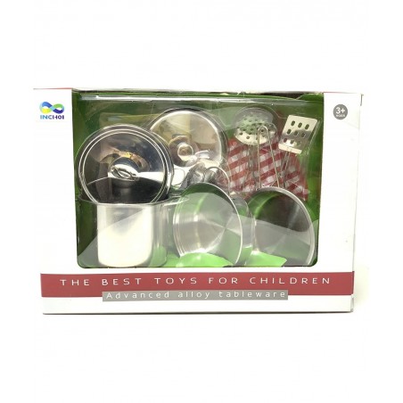 JOYSAE Play Kitchen Pots and Pans Set Kids Kitchen Set with Stainless Steel Cookware Playset Kitchen Pretend Toys for Kids $3...