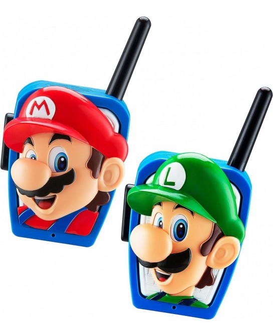 Super Mario Bros Walkie Talkies Kids Toys Long Range Two Way Static Free Handheld Radios Designed for Indoor or Outdoor Games...