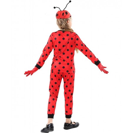 Girls Ladybug Costume Halloween Carnival Masquerade Fantasy Costume Set 3-10 Years Kids Amazing Gift (Red Small) $27.75 Kids'...