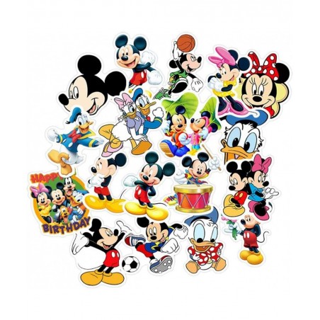 50pcs Vinyl Stickers Waterproof Disney Mickey Minnie Graffiti Decals for Water Bottles Cars Motorcycle Skateboard Portable Lu...
