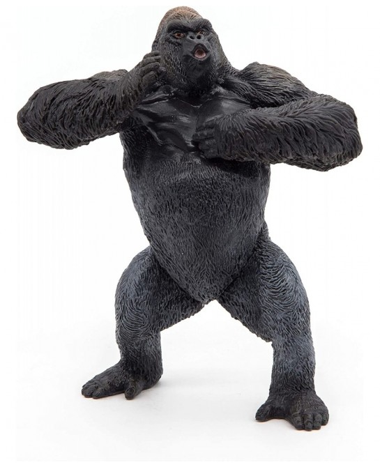 Hand-Painted - Figurine -Wild Animal Kingdom - Mountain Gorilla -50243 -Collectible - for Children - Suitable for Boys and Gi...