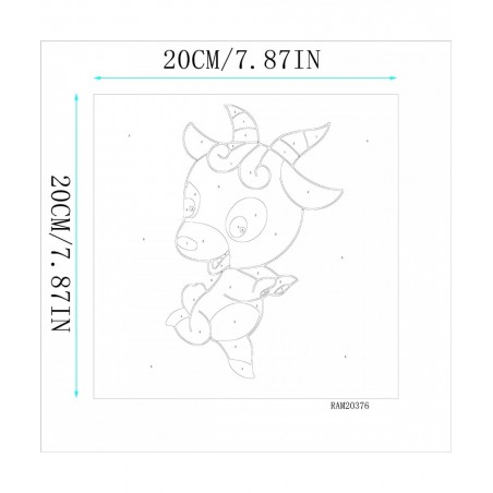 Paint by Numbers for Kids & Adults & Beginner DIY Canvas Painting Gift Kits 8x8 inch - Lamb (with Framed) $15.37 Kids' Drawin...