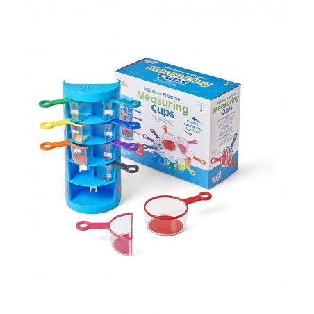 Rainbow Fraction Measuring Cups Fraction Manipulatives Kids Measuring Cups Baking Supplies For Kids Visual Measuring Cups Uni...