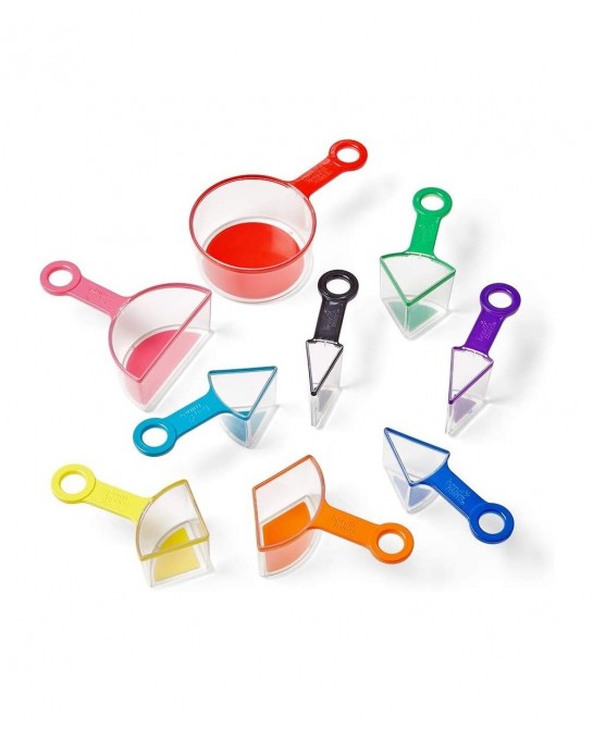Rainbow Fraction Measuring Cups Fraction Manipulatives Kids Measuring Cups Baking Supplies For Kids Visual Measuring Cups Uni...