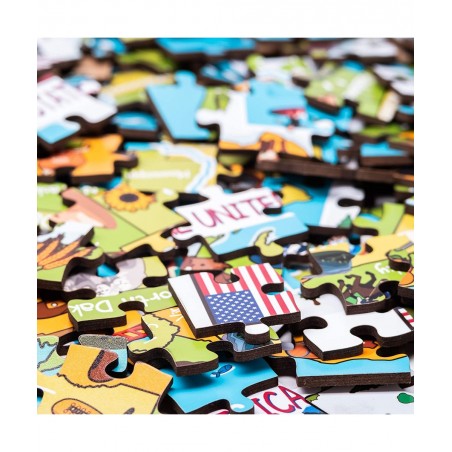 USA Map 152 Piece Jigsaw Puzzle 15x10 inches for Kids 6+ $45.33 Jigsaw Puzzles