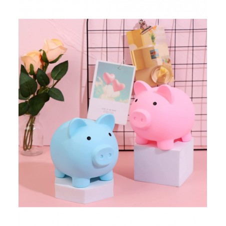 2Pcs Cute Piggy Bank Plastic Pig Money Bank Adults Piggy Bank Pig Money Box Coin Bank Plastic Saving Coin Box for Boys Girls ...